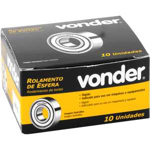 Rolamento rígido de esfera, 608-ZZ, VONDER