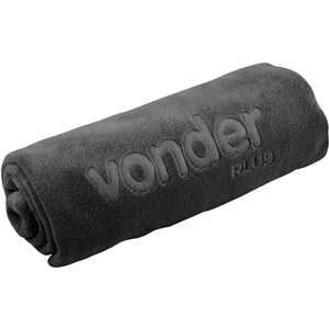 Toalha de Microfibra, 40 cm x 60 cm, 400 g/m² (gsm), preta, VONDER PLUS
