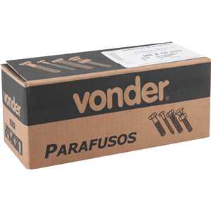 Parafuso sextavado 8.8, 8 mm x 50 mm, MA, rosca total, DIN 933, VONDER