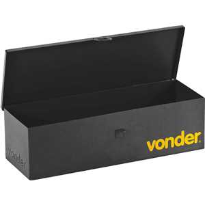 Caixa metálica para ferramentas, tipo baú, 35,0 cm x 12,0 cm x 10,0 cm, VONDER
