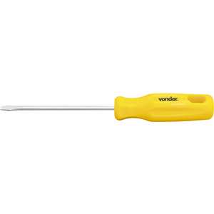 Chave de fenda 1/8" x 3", aço cromo vanádio, com ponta magnetizada, VONDER