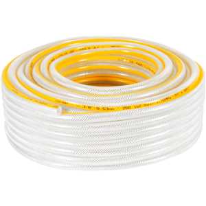 Mangueira PVC cristal trançada, multiuso, 250 libras, 3/8" VONDER