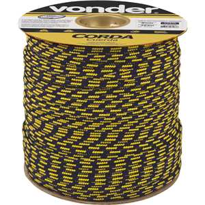 Corda multifilamento trançada 10,0 mm x 190 m, cores diversas, VONDER
