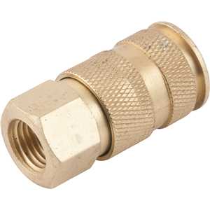 Engate rápido de 1/4", rosca fêmea 1/4" NPT, com esfera VONDER