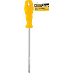 Chave phillips 3/8" x 8", aço cromo vanádio, VONDER