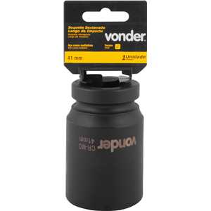 Soquete sextavado longo de impacto, 41 mm, encaixe de 1", VONDER
