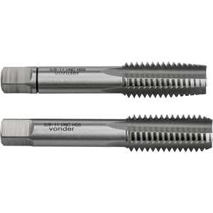 Macho manual de aço rápido 5/8" UNC, jogo com 2 peças VONDER