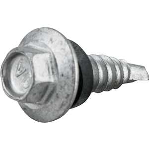Parafuso autobrocante sextavado com acabamento tipo Dacromet, cabeça flangeada, 6,3 mm x 7/8", VONDER