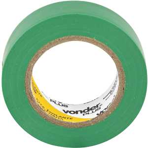 Fita isolante, 19 mm x 10 m, verde, VONDER PLUS