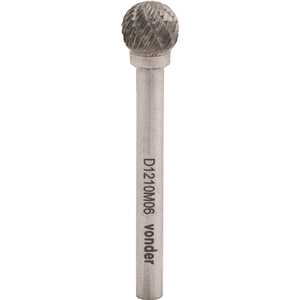 Lima rotativa esférica, 6,0 mm x 6,0 mm, com haste 3,0 mm, VONDER