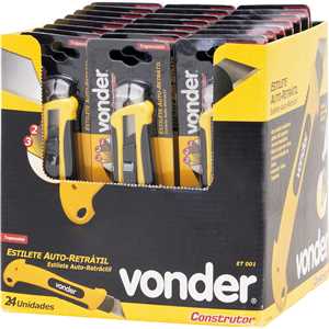 Estilete trapezoidal retrátil 18 mm ET 001, VONDER