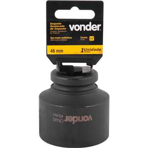 Soquete sextavado de impacto, encaixe de 3/4" x 46,0 mm, VONDER