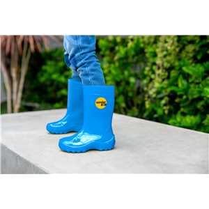 Bota infantil de PVC, azul, com forro, 20/21, VONDER