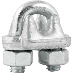 Clips para cabo de aço 3/8" - 9,53 mm, pesado, encartelado, VONDER PLUS