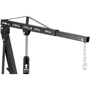 Guincho hidráulico dobrável, 1 tonelada (1,0 tf), com prolongador, VONDER