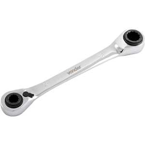 Chave estrela com catraca reversível, 8 mm x 10 mm e 12 mm x 13 mm, VONDER