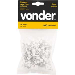 Grampo para fios, 10,0 mm², chato, VONDER