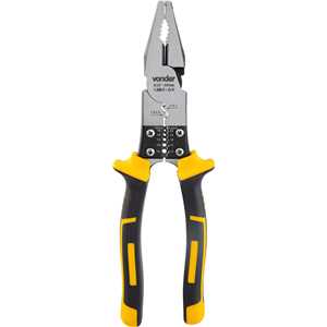 Alicate universal 8.1/2", cromo vanádio, multifunção, para eletricista, com isolação até 1.000 V, VONDER
