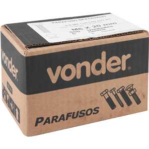 Parafuso sextavado 8.8, 6 mm x 20 mm, MA, rosca total, DIN 933, VONDER