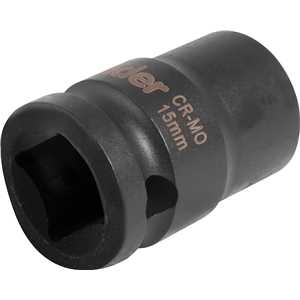 Soquete sextavado de impacto, encaixe de 1/2" x 15,0 mm, VONDER