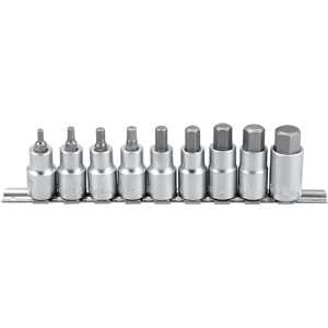 Jogo de soquetes hexagonais, encaixe 1/2", 4 mm a 17 mm, VONDER