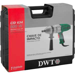 Chave de impacto com encaixe de 3/4", CID 634, 600 W 220 V~, DWT