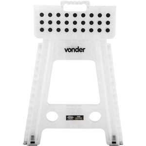 Banqueta plástica dobrável, transparente, altura 450 mm, VONDER