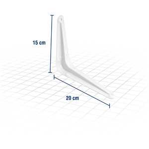 Cantoneira metálica estampada 6" x 8" - 15 cm x 20 cm, VONDER