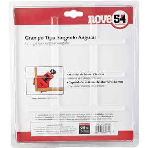 Grampo tipo sargento angular, jogo com 4 peças, NOVE54