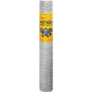 Tela metálica hexagonal, galinheiro, malha 2", 18 BWG x 1,5 m, com 50 m,  VONDER