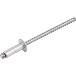 Rebite de repuxo 3,2 mm x 10,0 mm, caixa com 1.000 peças VONDER