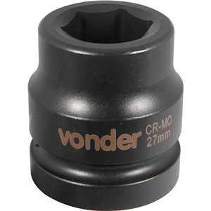 Soquete sextavado de impacto, encaixe de 1" x 27,0 mm, VONDER