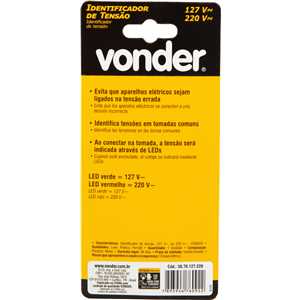 Identificador de tensão, 127 V~ ou 220 V~, VONDER