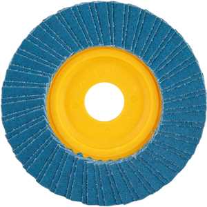 Flap-disc, disco de desbaste/acabamento, 4.1/2" - 115 mm, reto, grão 120, VONDER