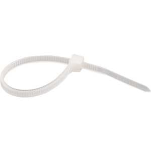 Abraçadeira de nylon, branca, 140 mm x 2,5 mm, com 100 peças, VONDER