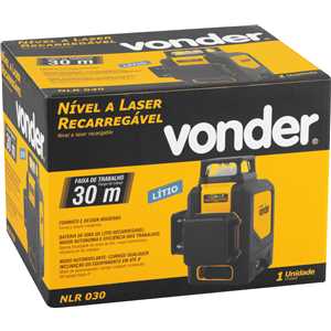 Nível a laser, recarregável, 30 metros, NLR 030 VONDER