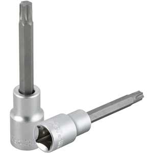 Soquete hexalobular macho longo, encaixe de 1/2", T45, VONDER