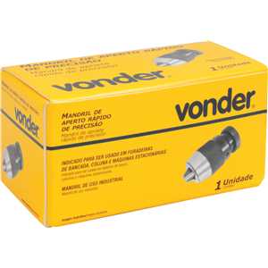 Mandril de aperto rápido, 1,0 mm - 13,0 mm, cone B16, VONDER