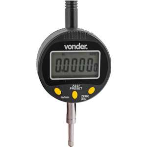 Relógio comparador digital 0,001 mm RD 100, VONDER