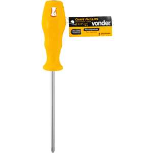 Chave phillips 1/4" x 5", aço cromo vanádio, VONDER