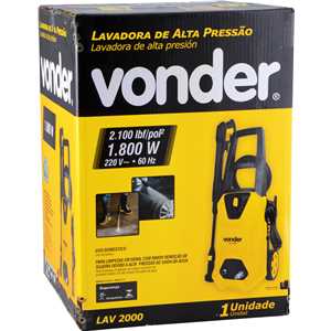 Lavadora de alta pressão LAV 2000, 2.100 lbf/pol², 220 V~, VONDER