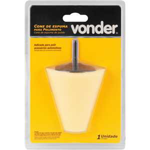 Cone de espuma para polimento VONDER