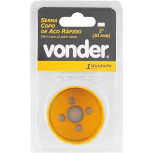 Serra copo de aço rápido, 51 mm - 2", VONDER