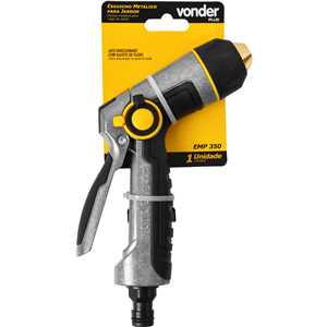 Esguicho metálico para jardim, tipo pistola, engate 1/2", EMP 350 VONDER PLUS