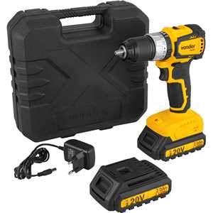 Parafusadeira/furadeira de impacto a bateria, 20 V, fonte de carregamento bivolt automática, PFV 212CIB VONDER PLUS