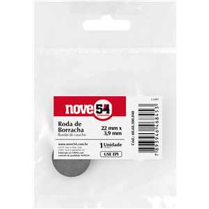 Roda de borracha para microrretífica 22 mm x 3,9 mm, NOVE54