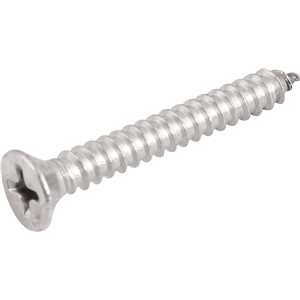 Parafuso autoatarraxante inox, 4,2 mm x 32,0 mm, cabeça chata, phillips, VONDER
