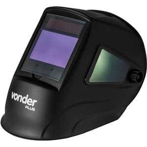 Máscara para solda com escurecimento automático e visor lateral, CORES REAIS, tonalidade 5 a 13, MSV 513, VONDER PLUS