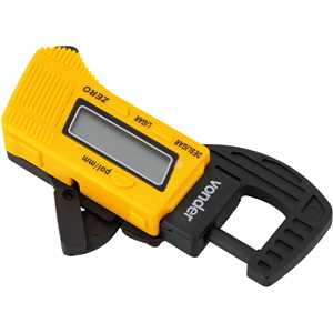 Medidor digital de espessura, 0 a 12,7 mm, VONDER