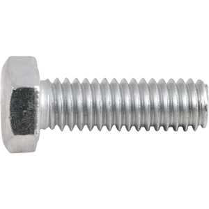 Parafuso sextavado zincado 5/16" x 1", UNC, rosca total, VONDER